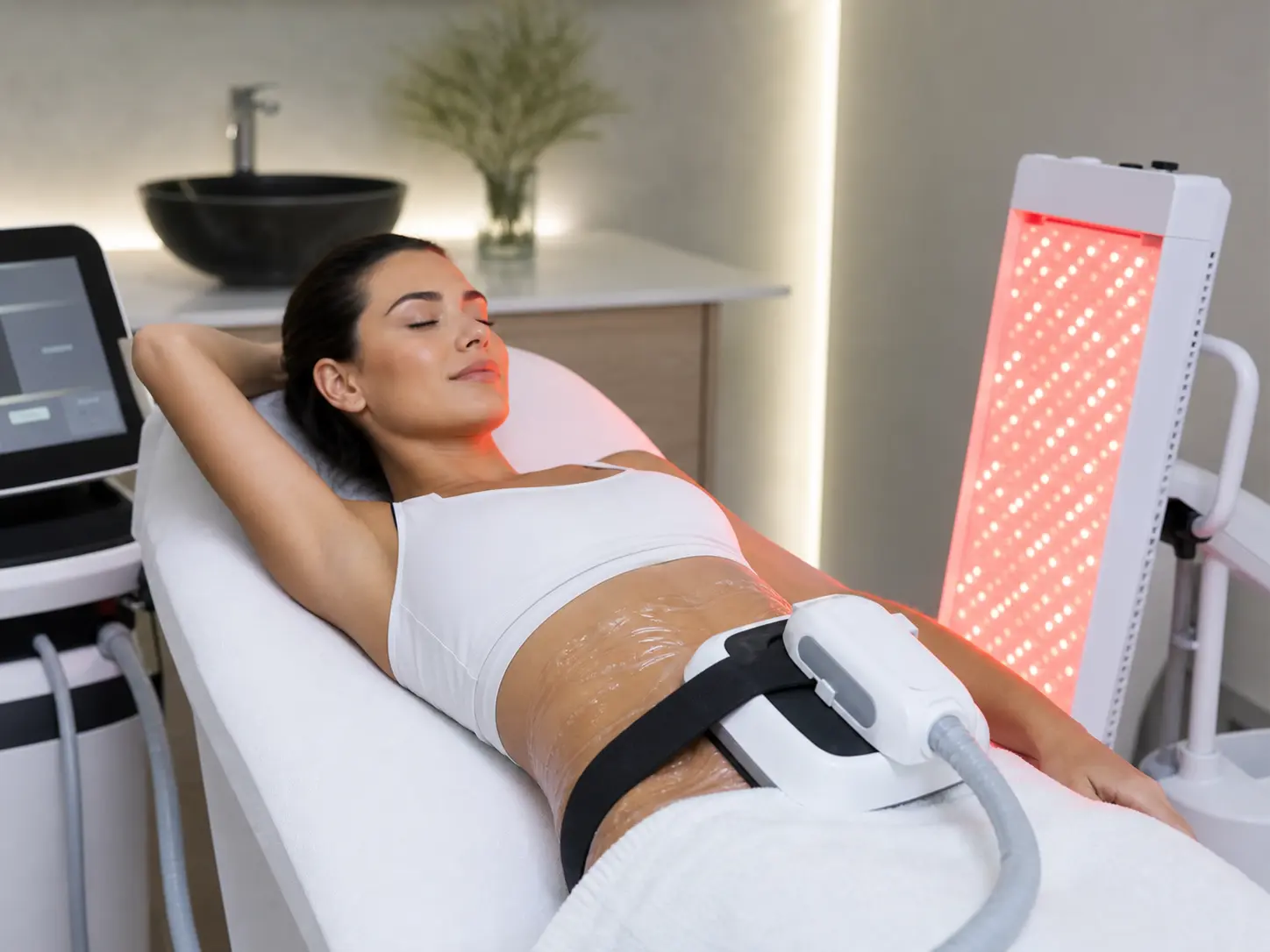 Firm and sculpt package with contouring and LED body therapy