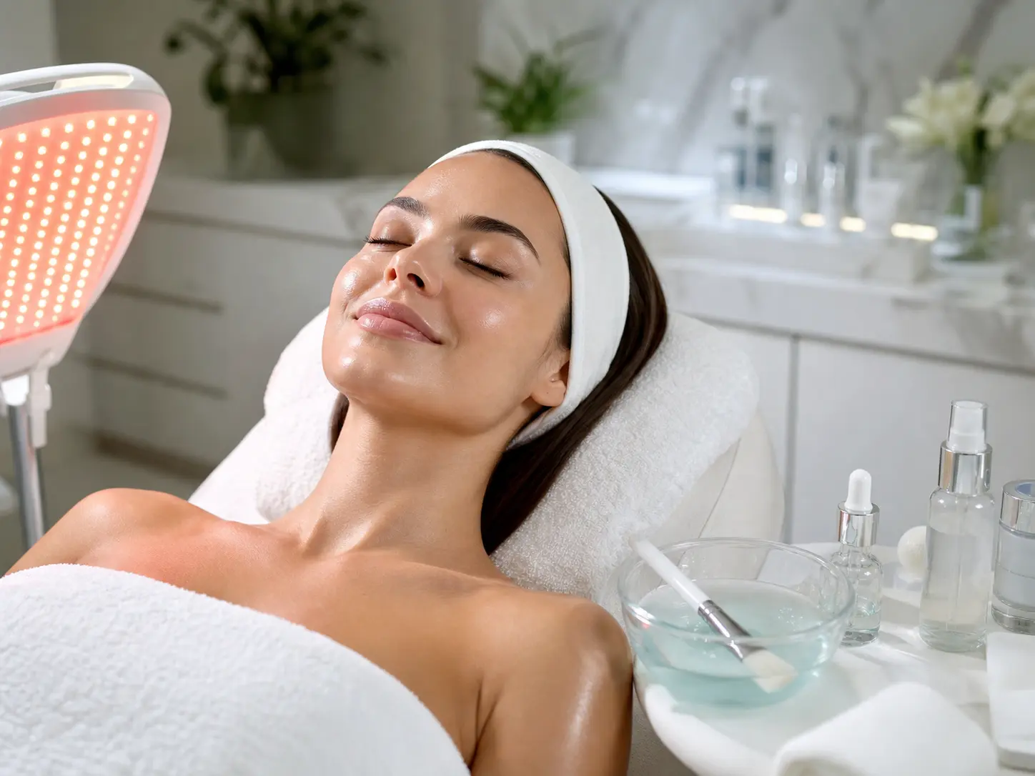 Radiance reset package with brightening care and LED therapy